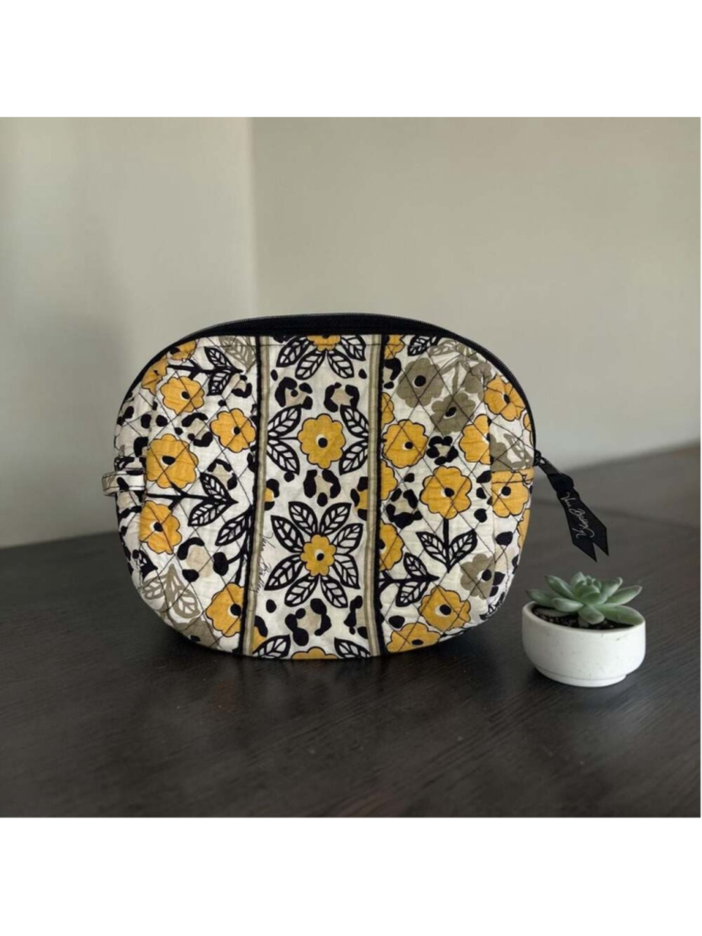 Vera Bradley Wildflower Paisley Quilted Medium Cosmetic Bag